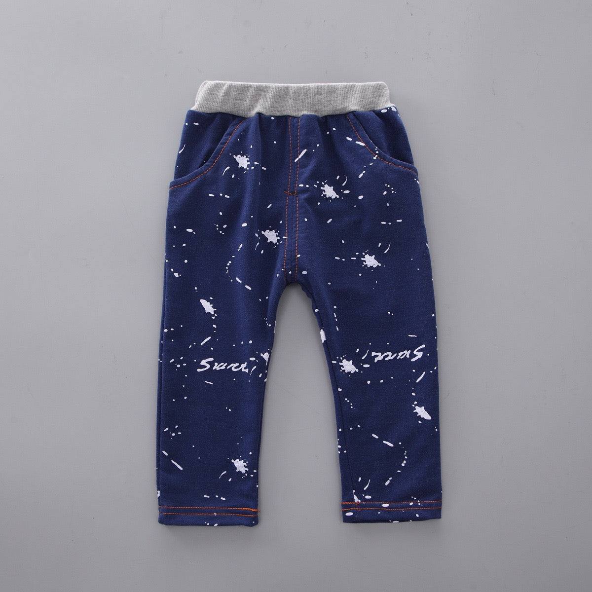 Boy's Yellow Star Print Sweatshirt & Joggers Set