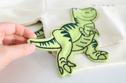 Boy's Cream Dino Print Sweatshirt & Pants Set