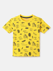 Boy's 5-Pack Dino Print Cotton T-Shirts