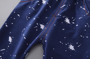 Boy's Yellow Star Print Sweatshirt & Joggers Set
