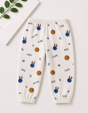 Googo Gaaga Girls Basketball Printed Cotton Joggers