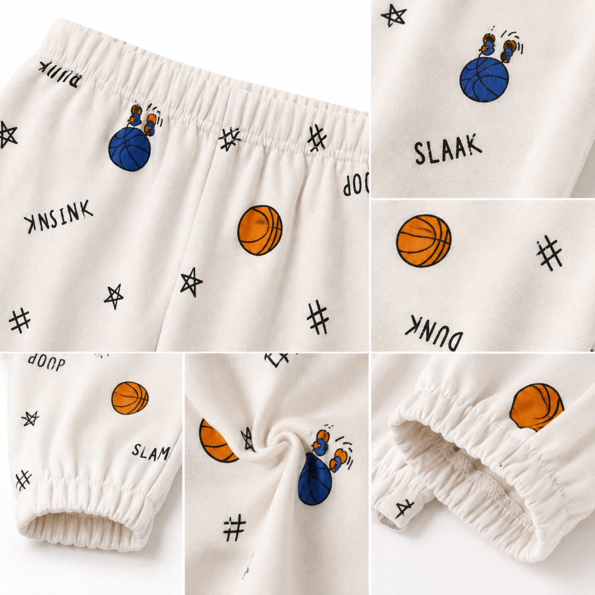 Googo Gaaga Girls Basketball Printed Cotton Joggers