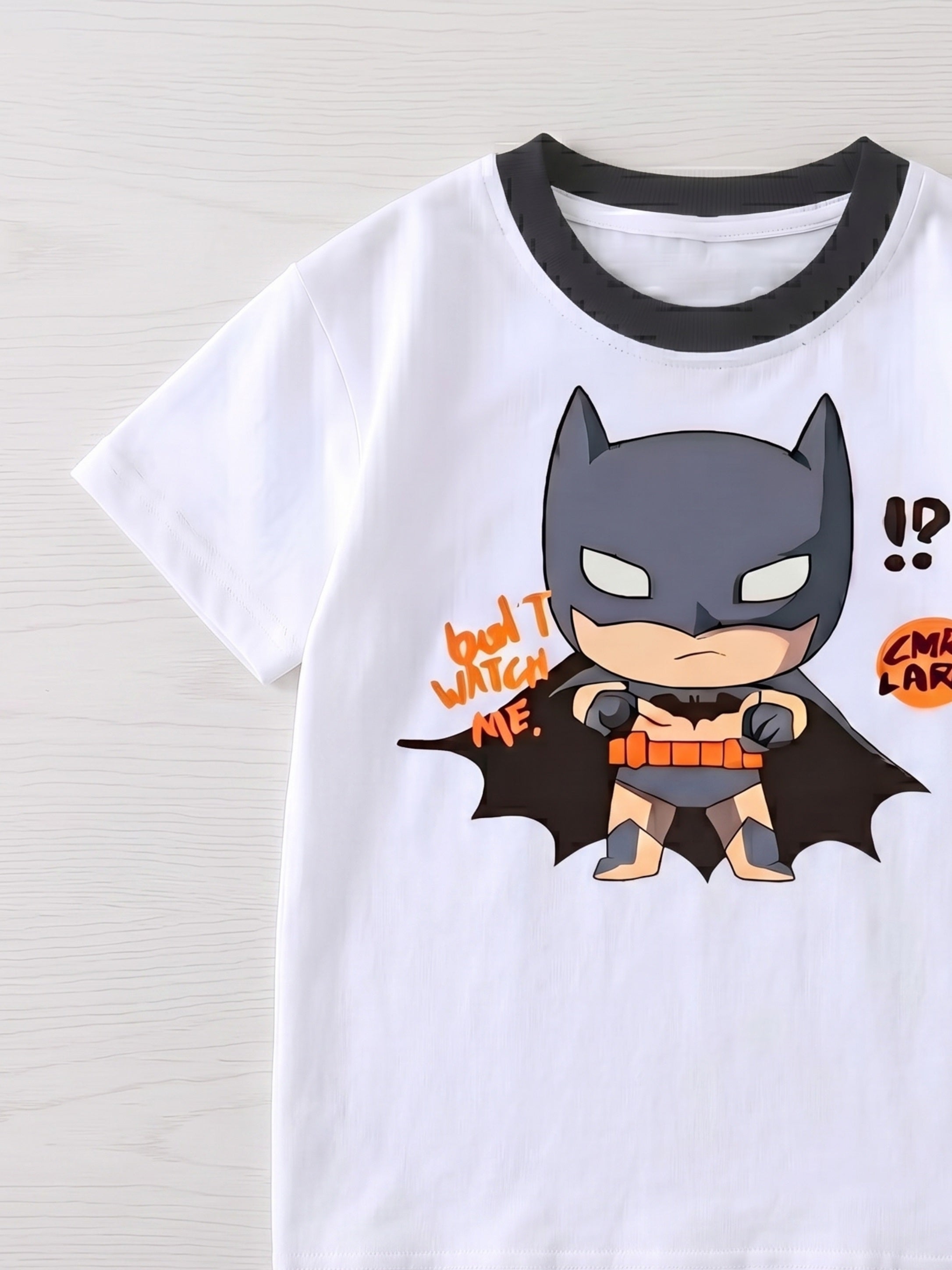 Googo Gaaga Boys Cotton Batman Printed T-Shirt & Shorts Set - Yellow