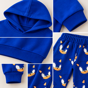 Googo Gaaga Kids Sonic Hoodie & Jogger Set – Blue