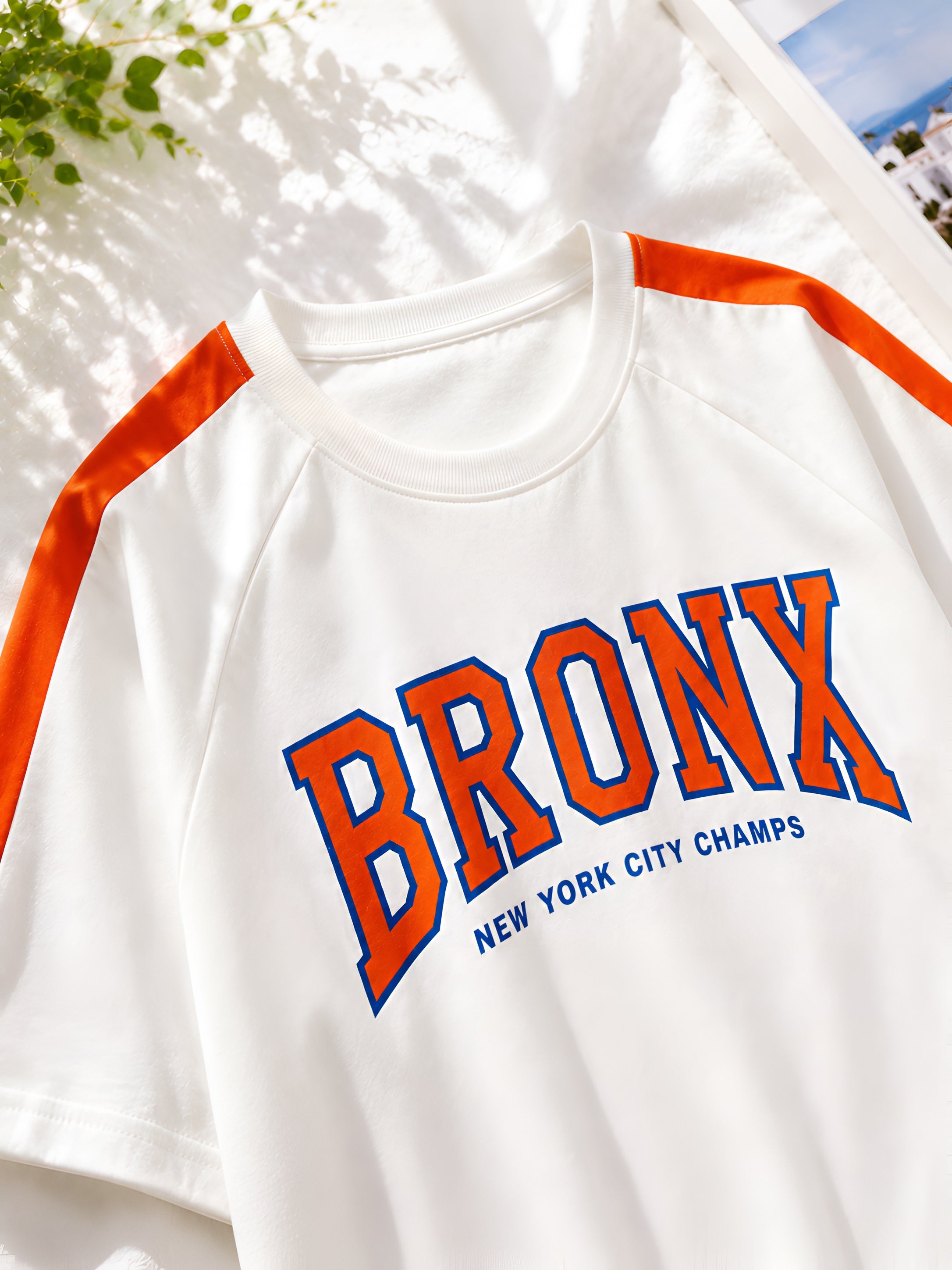 Googo Gaaga Boy's Bronx Print Half-Sleeve T-Shirt - White