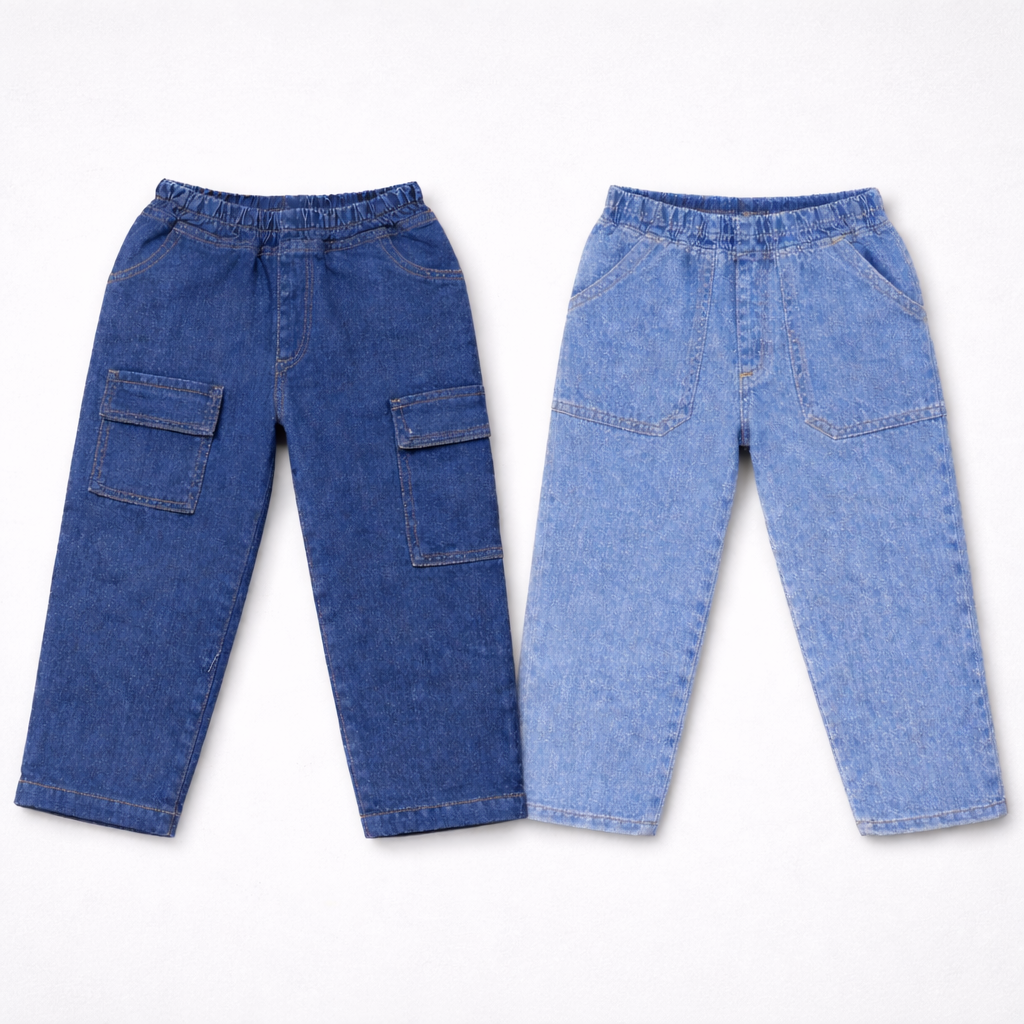 Boys Denim Jeans Pack of 2 - Blue
