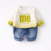 Boys Cotton Fleece Full Sleeves Printed Sweatshirt With Joggers Set Pack of 2 - Green & Blue