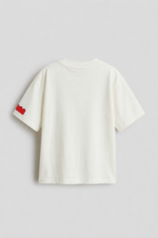 Googo Gaaga Boys Cotton Kids Printed T-Shirt - White