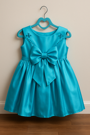 Girl's Royal Turquoise Blue Dress