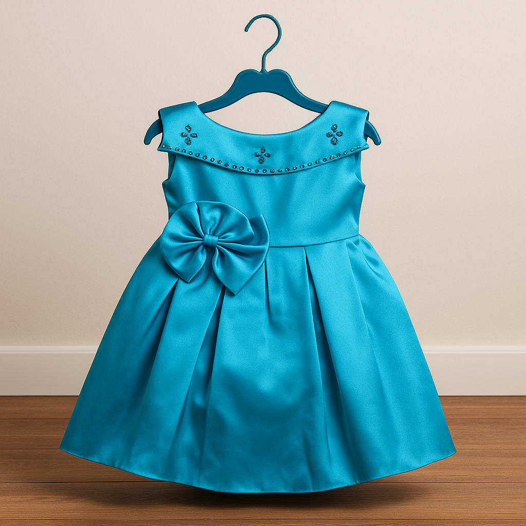 Girl's Royal Turquoise Blue Dress