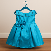 Girl's Royal Turquoise Blue Dress