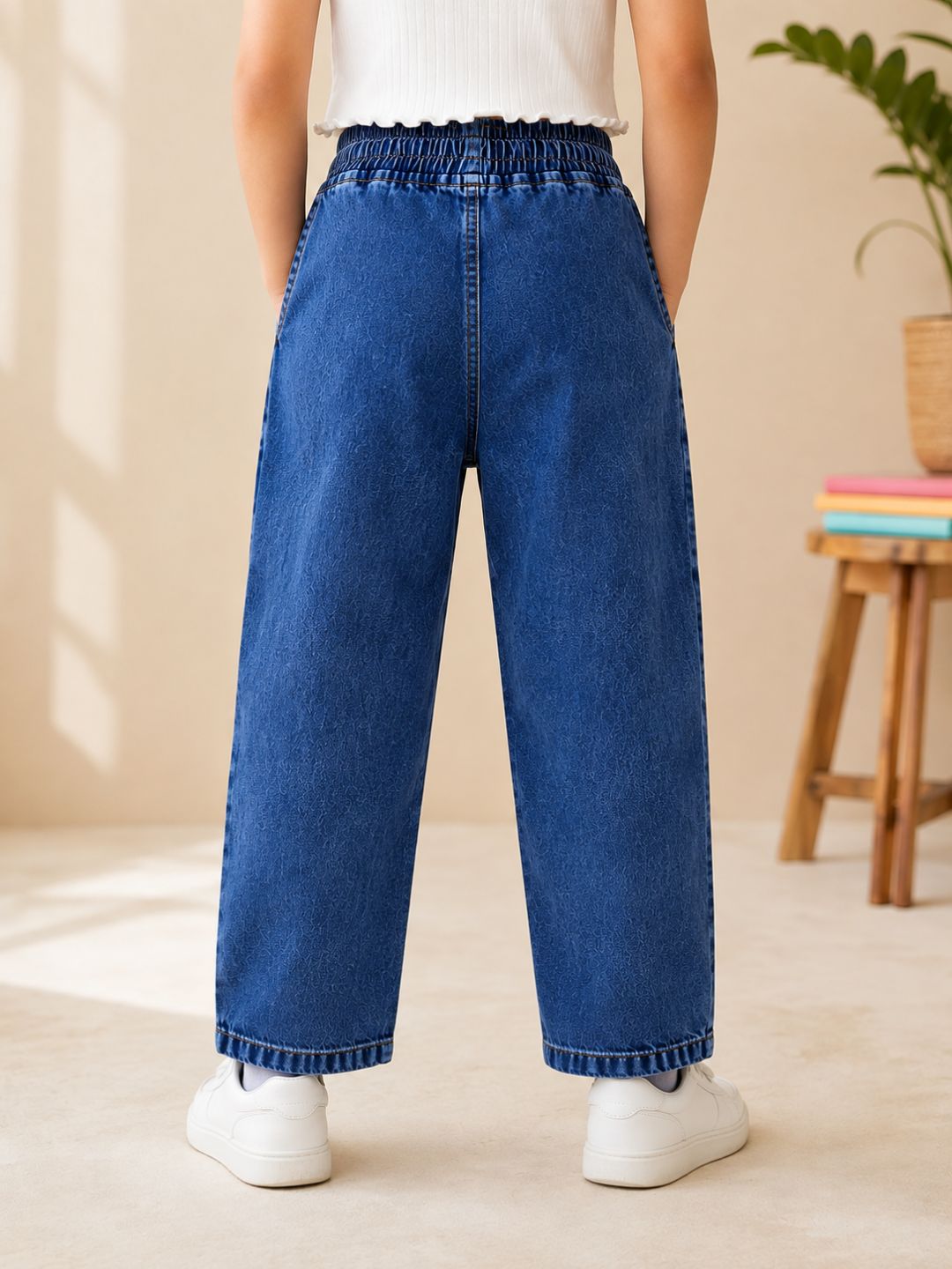Googo Gaaga Girls NewWave Graphic Printed -Leg Denim Jeans