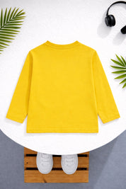 Boy's 2-Pack Print Cotton T-Shirts - Yellow & Sky Blue