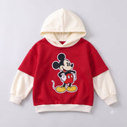 Googo Gaaga Kids Red Mickey Mouse Printed Hoodie and Joggers Set