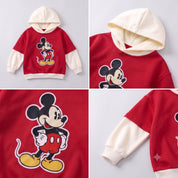 Googo Gaaga Kids Red Mickey Mouse Printed Hoodie and Joggers Set