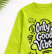 Boy's GoodVibe Print Full-Sleeve T-Shirt - Green
