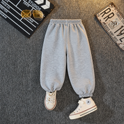 Googo Gaaga Kids Tom & Jerry Cartoon Printed Jogger Pants – Grey