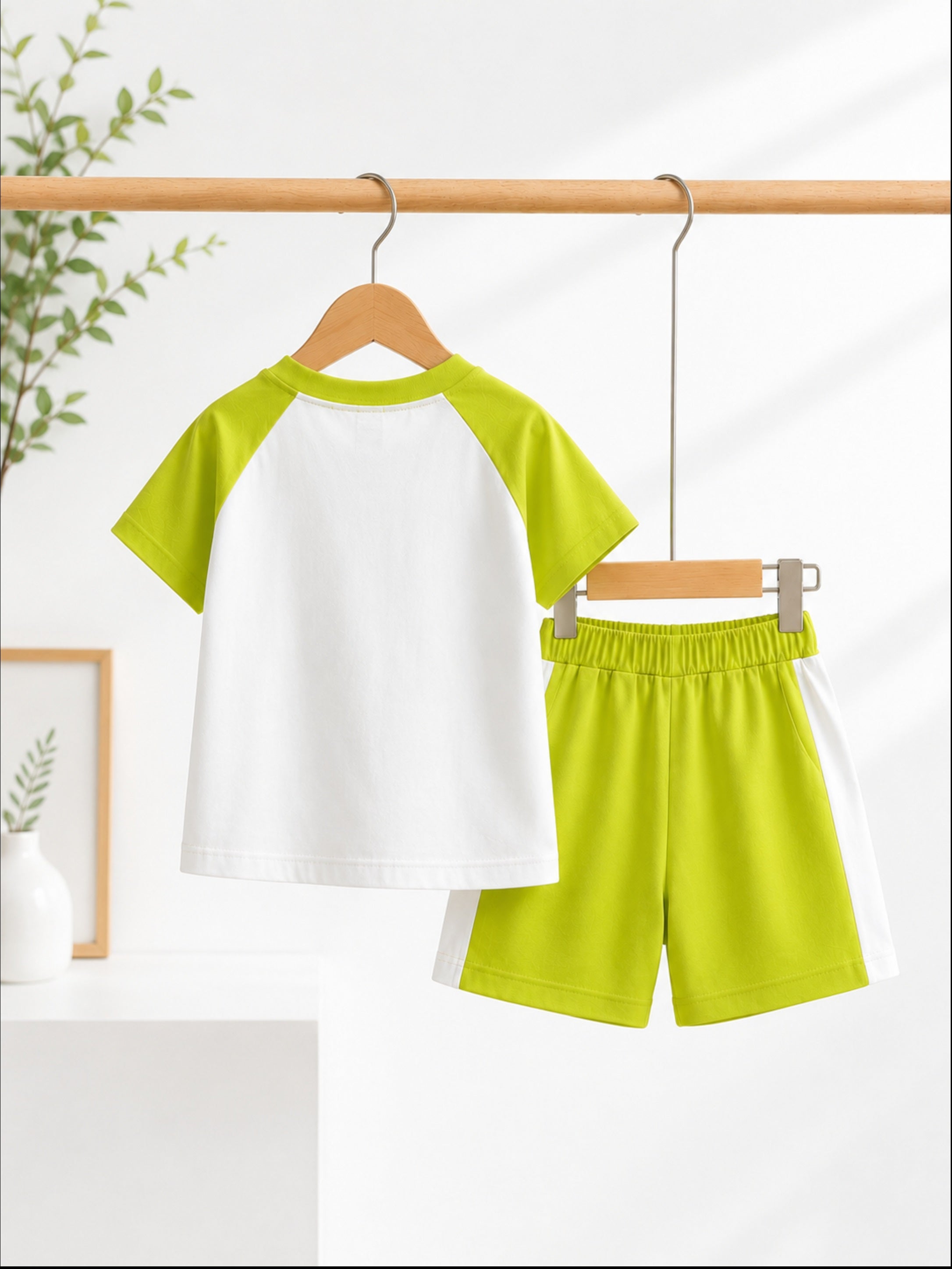 Googo Gaaga Boys Cotton Dinosaur Printed T-Shirt & Shorts Set - Green