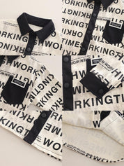 Boys King Printed Shirt with Denim Pant