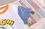 Boy's Dragon Print Half-Sleeve T-Shirt