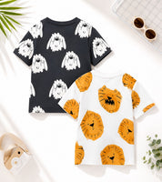 Googo Gaaga Boys Cotton Printed T-Shirt Pack of 2 - Sheep & Lion