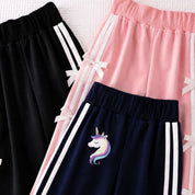 Girls Striped Wide-Leg Pyjama– Pack of 3