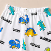 Googo Gaaga Girls Dinosaur, Skateboard & Lightning Printed Cotton Joggers – Pack of 3