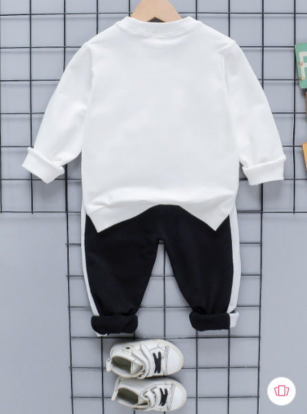 Boys Cotton Light Winter Knit Full Sleeves Text Printed Sweatshirt With Joggers Set Pack of 2