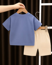 Blue Baby Robo Tshirt & shorts