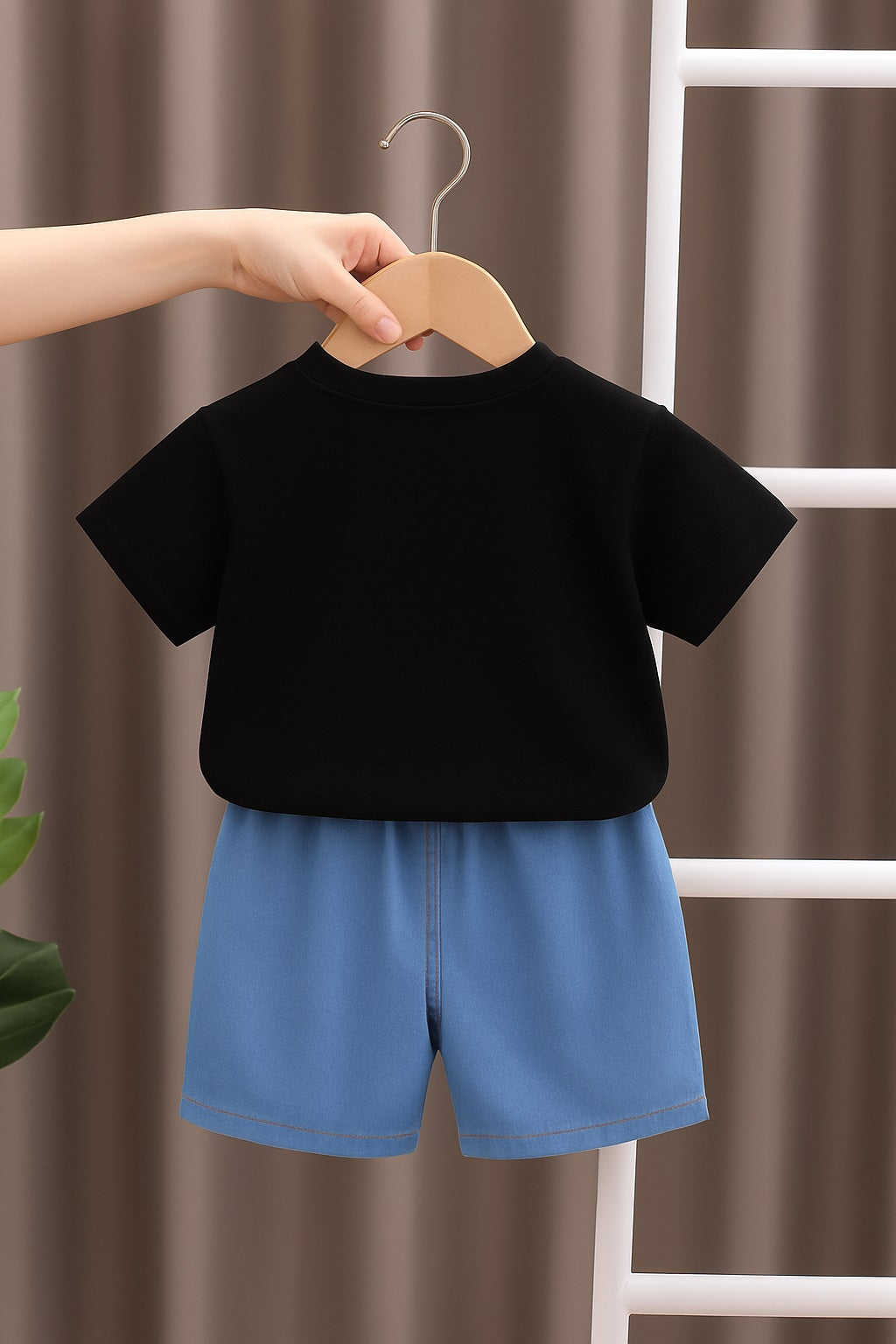 Black Smile Tshirt & Shorts