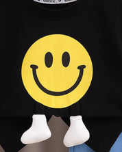 Black Smile Tshirt & Shorts