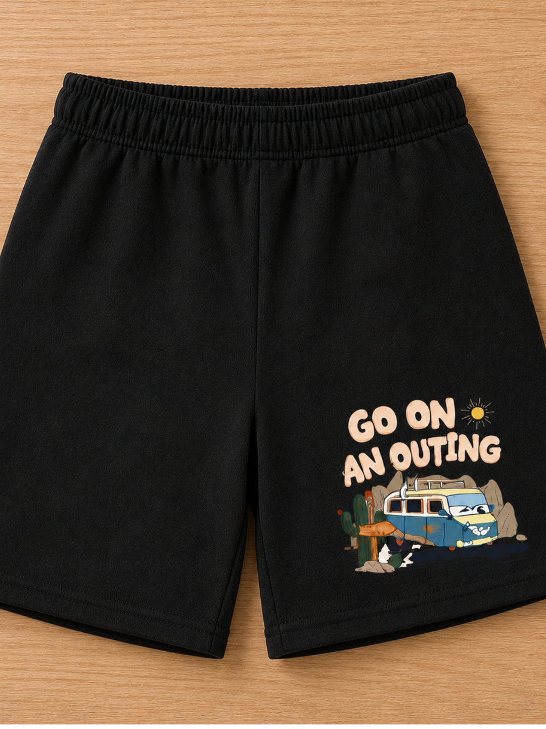 Googo Gaaga Boys Cotton Van Printed T-Shirt & Shorts Set