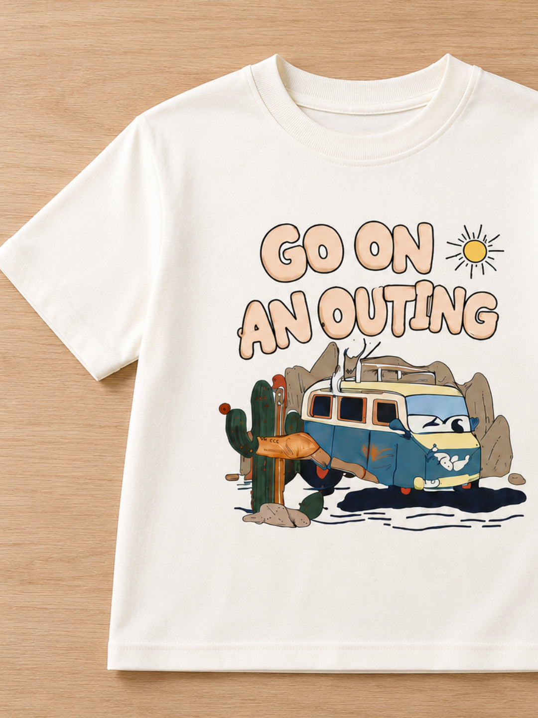 Googo Gaaga Boys Cotton Van Printed T-Shirt & Shorts Set