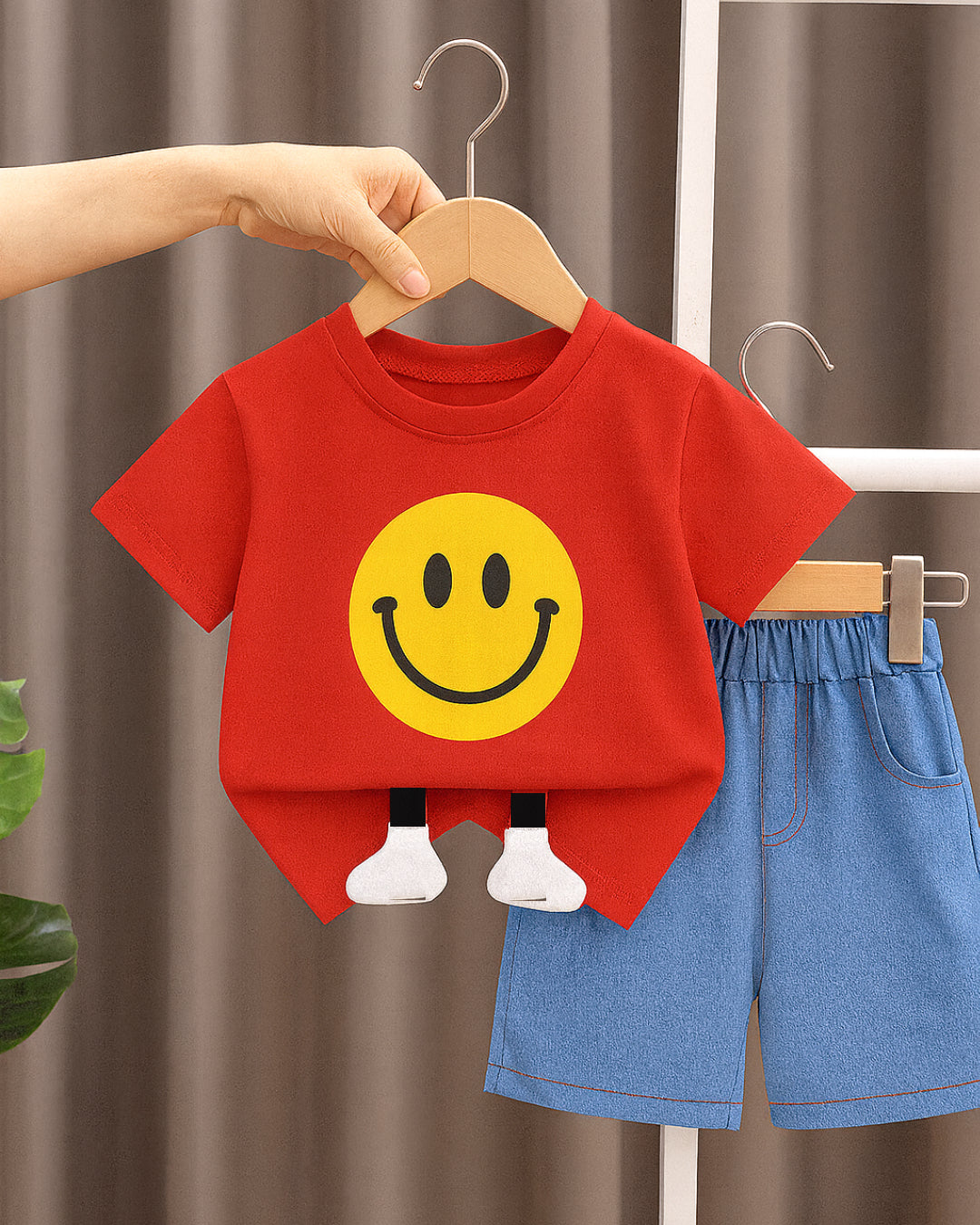 Red Smile Tshirt & Shorts