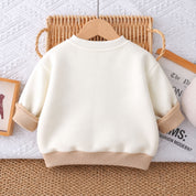 Googo Gaaga Kids Off-White Typography MeText Printed Full-Sleeve Sweatshirt