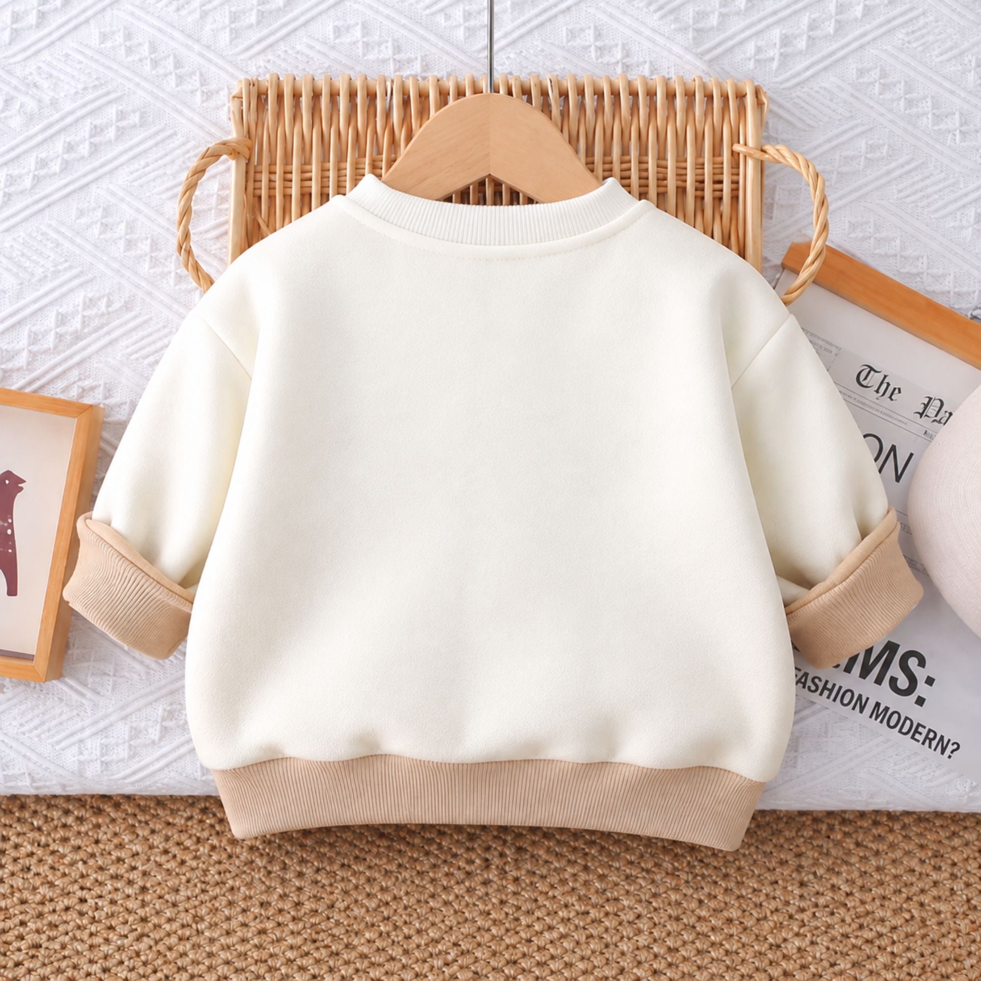 Googo Gaaga Kids Off-White Typography MeText Printed Full-Sleeve Sweatshirt
