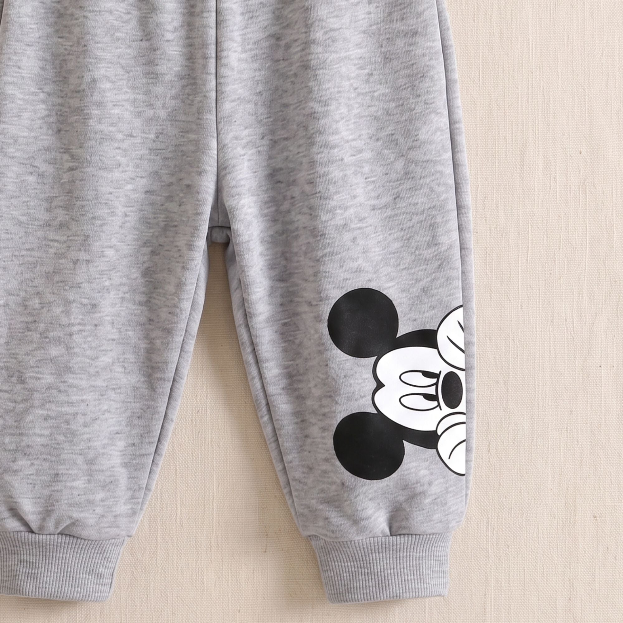 Googo Gaaga Kids Disney Mickey Mouse Printed Sweatshirt & Jogger Set – Red & Grey