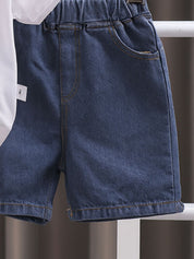 Boys Printed T-shirt with Shorts