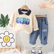 Boys Collar OERD sweatshirt & Denim Pant