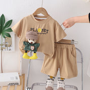 Boys woolen Teddy T-shirt & shorts