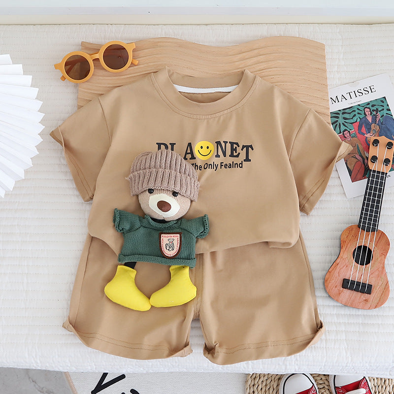 Boys woolen Teddy T-shirt & shorts