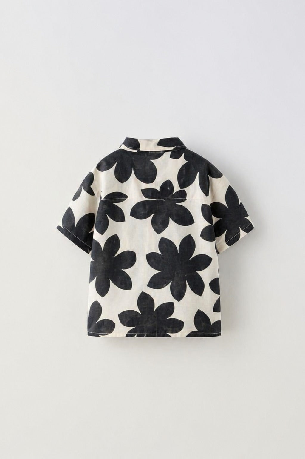 Googo Gaaga Boys Cotton AOP leaf Printed T-Shirt - Black