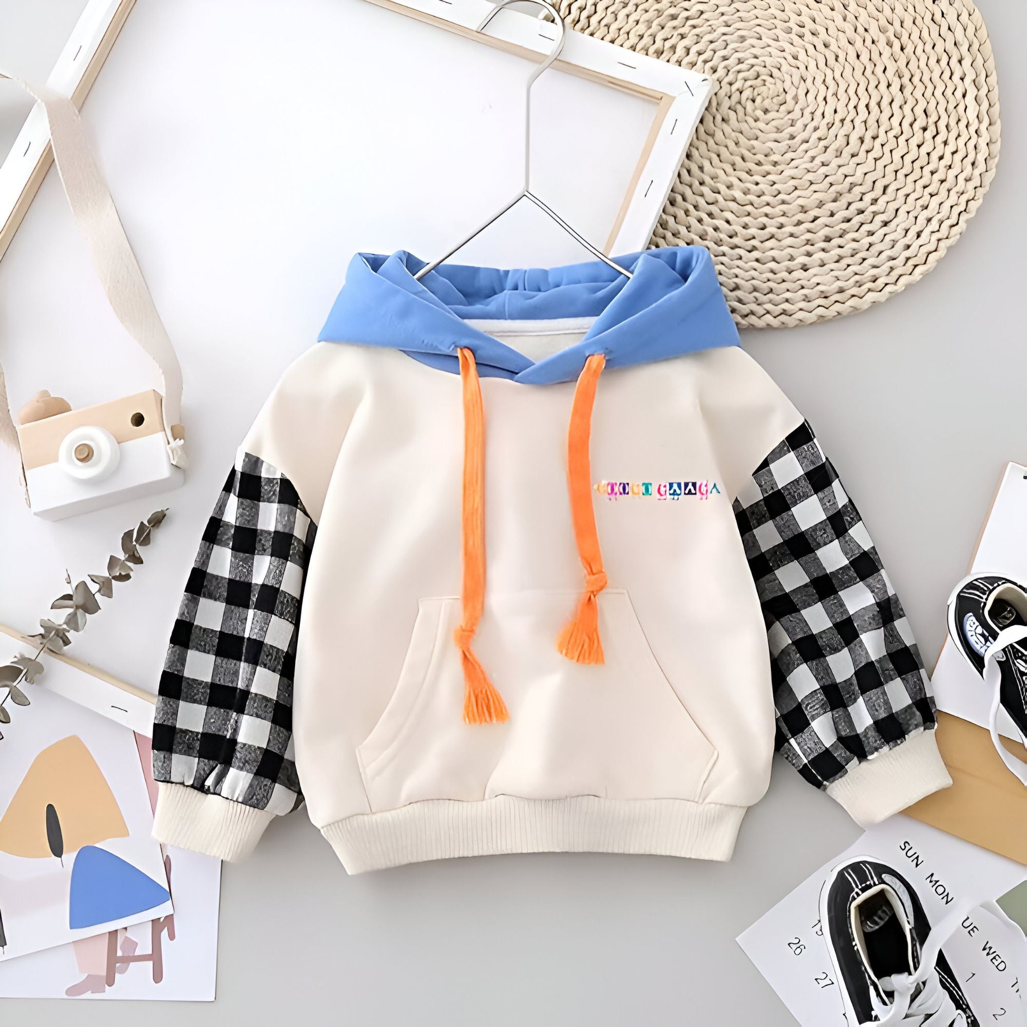 Googo Gaaga Boys Pack of 2 Printed Sweatshirt & Hoodie with Pants Sets