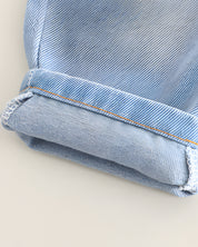 Boy's Light Winter Cotton Spider Printed Sweatshirt With Jeans Set - Yellow