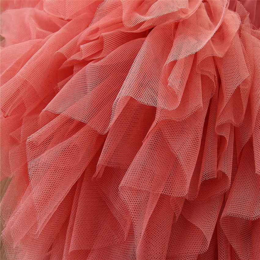 Girl's Pink Lace Top & Skirt Set
