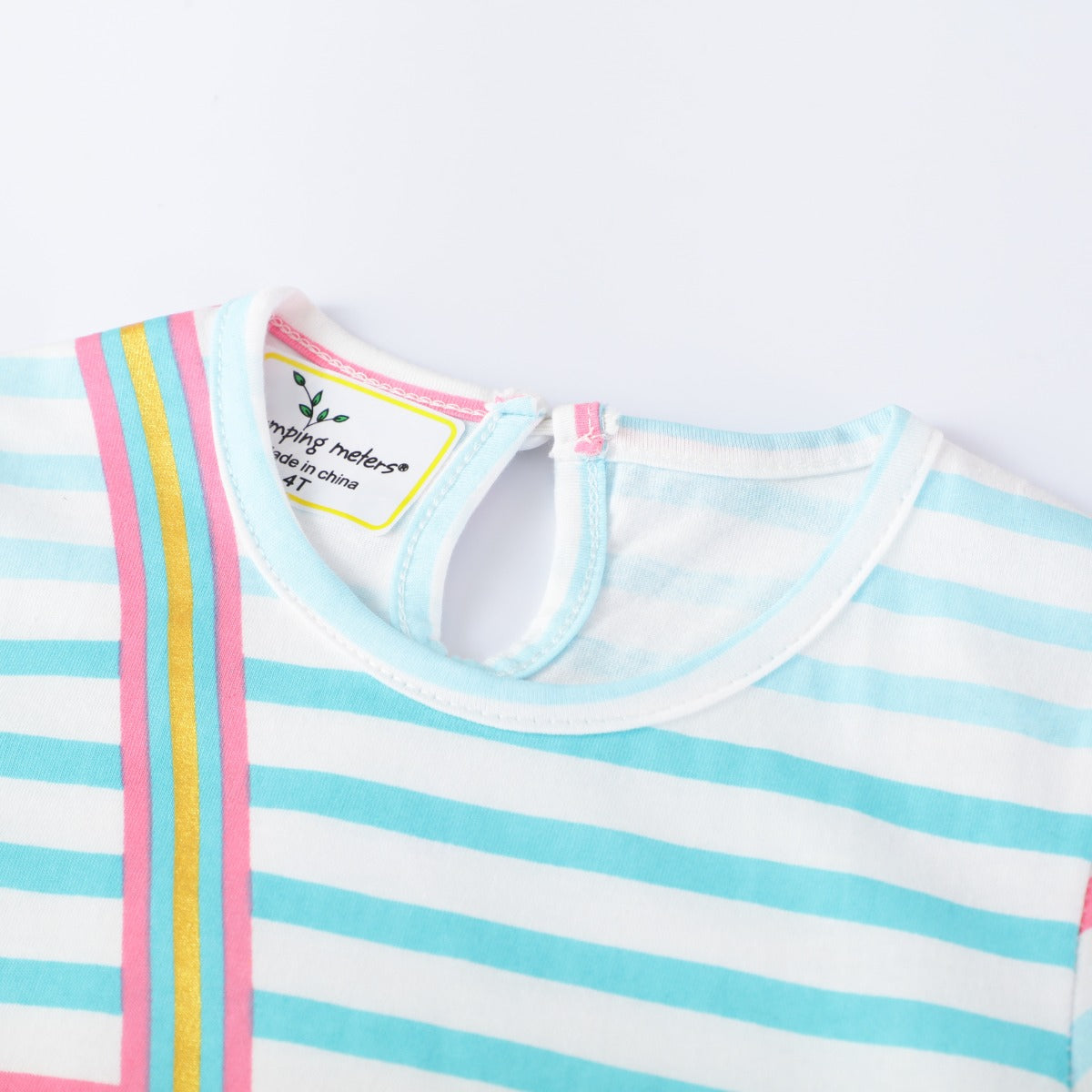 Girl's Unicorn Striped Sequin Frock