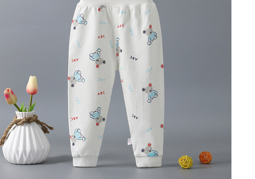 White Print Pajama Set for Boys & Girls