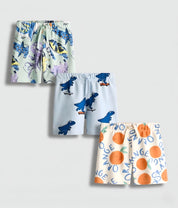 Googo Gaaga Boy's Cotton Printed shorts