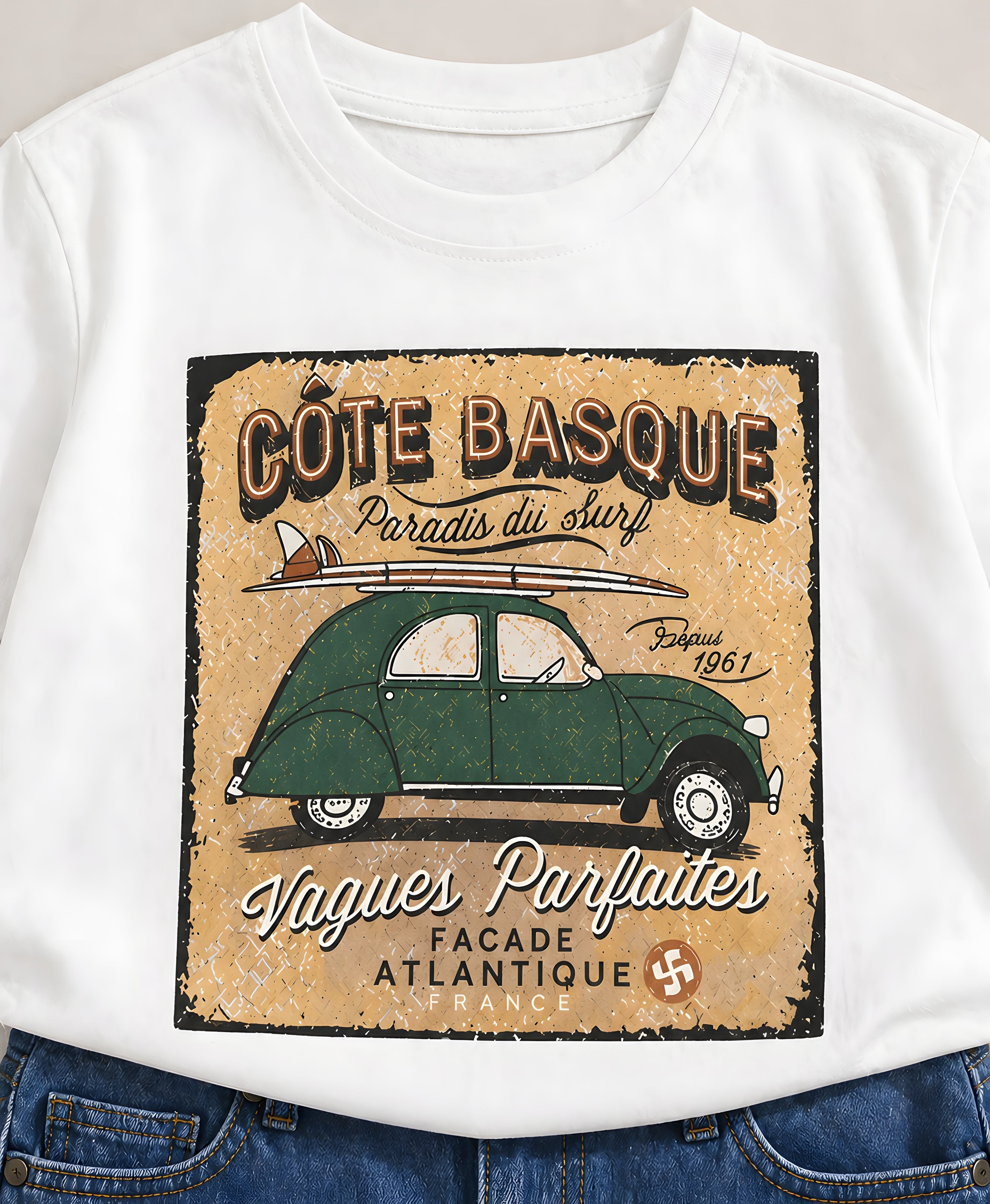 Googo Gaaga Boy's Cotton Car Print T-Shirt & Shorts Set - White