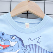Boy's Dino Print T-Shirt & Shorts Set